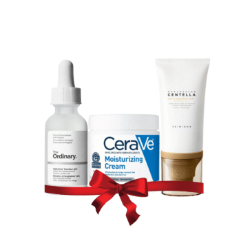 Serum, Moisturizer & Sunscreen